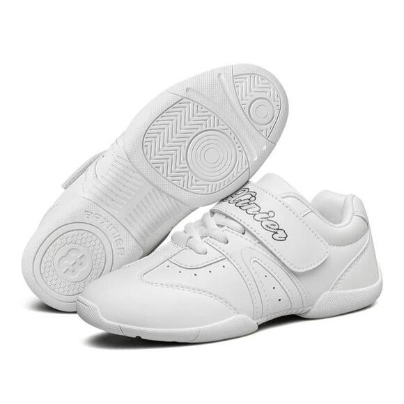 Youth Size 11 White, Lightweight Competition Cheer Sneakers, Training or Dance - Picture 4 of 6